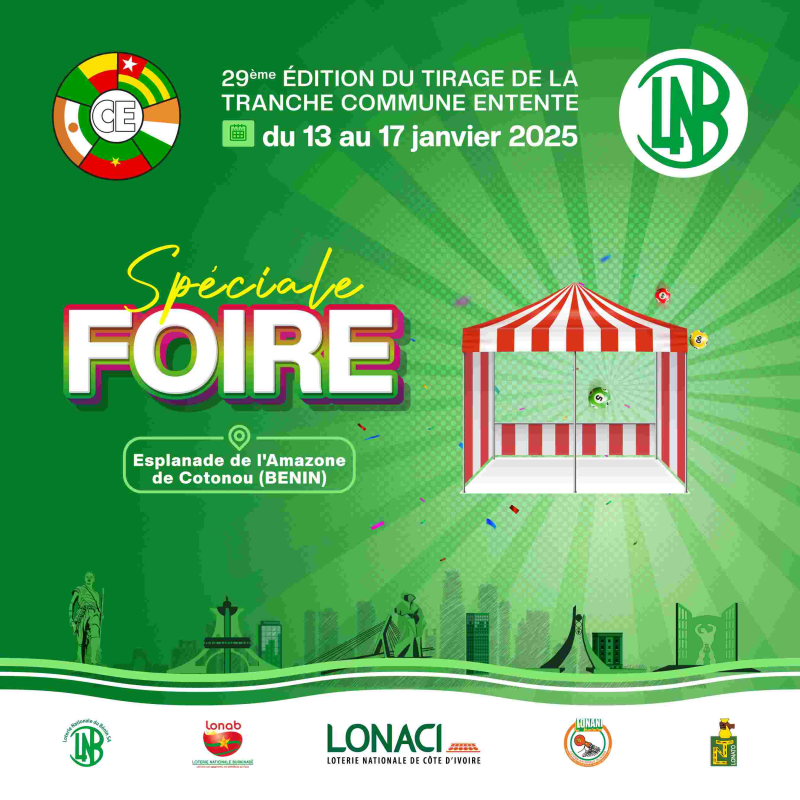 29ème Édition du Tirage de la Tranche Commune Entente Bénin 2024